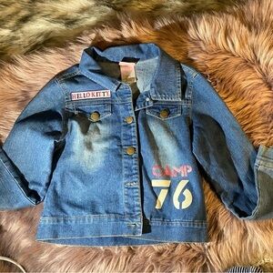Hello Kitty jean jacket. Girls size medium